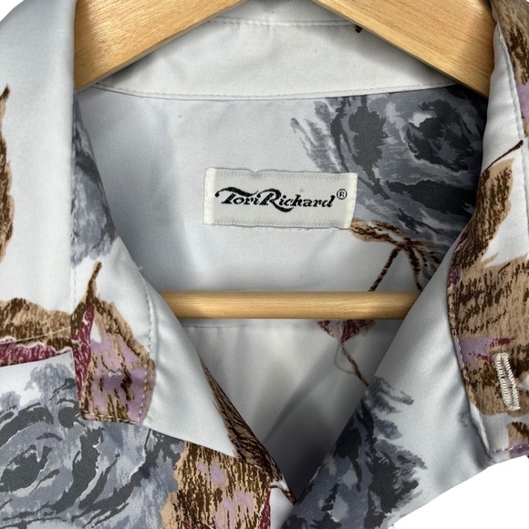 Tori Richard leaf print button down short sleeve shirt Sz XL? - Picture 4 of 6